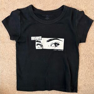 Brandy Melville Black Graphic Tee